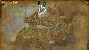 WoW Hallowfall Location Map